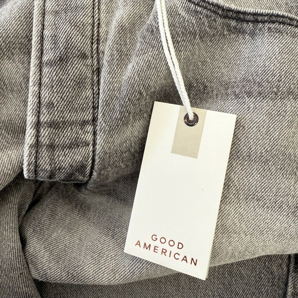 Good American Good Boy Grey High Rise Jeans NWT - Picture 8 of 8